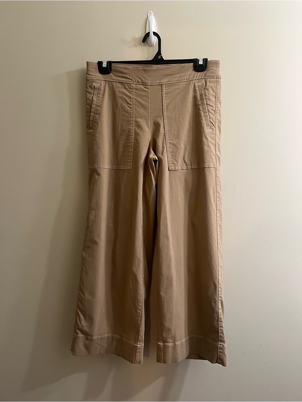 Chico's Brigitte Wide Leg Cropped Pull On Pants Womens 00R/US Size 2 R
